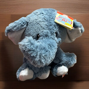 Cuddle Barn Ring O Round Eli Animated Singing Plush Blue Elephant NWT